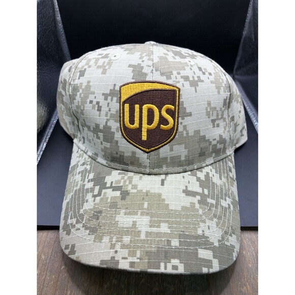 UPS United Parcel Service SnapBack Hat Digital Camo Camoflauge